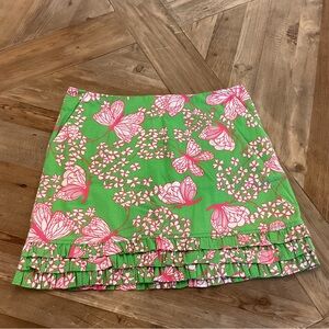 Lilly Pulitzer Karlo Pink Butterfly‎ Skirt